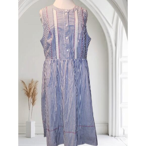 ☀️ Charming Lane Bryant Striped Sleeveless Dress! - Picture 2 of 8